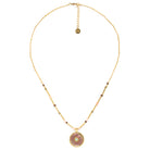 Thea Round Pendant Necklace-Necklaces-Vixen Collection, Day Spa and Women's Boutique Located in Seattle, Washington