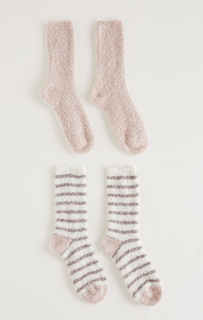 2 Pack Plush Socks-Socks-Vixen Collection, Day Spa and Women's Boutique Located in Seattle, Washington
