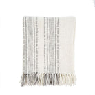 Piper Cotton Throw, White-Throw Blankets-Vixen Collection, Day Spa and Women's Boutique Located in Seattle, Washington