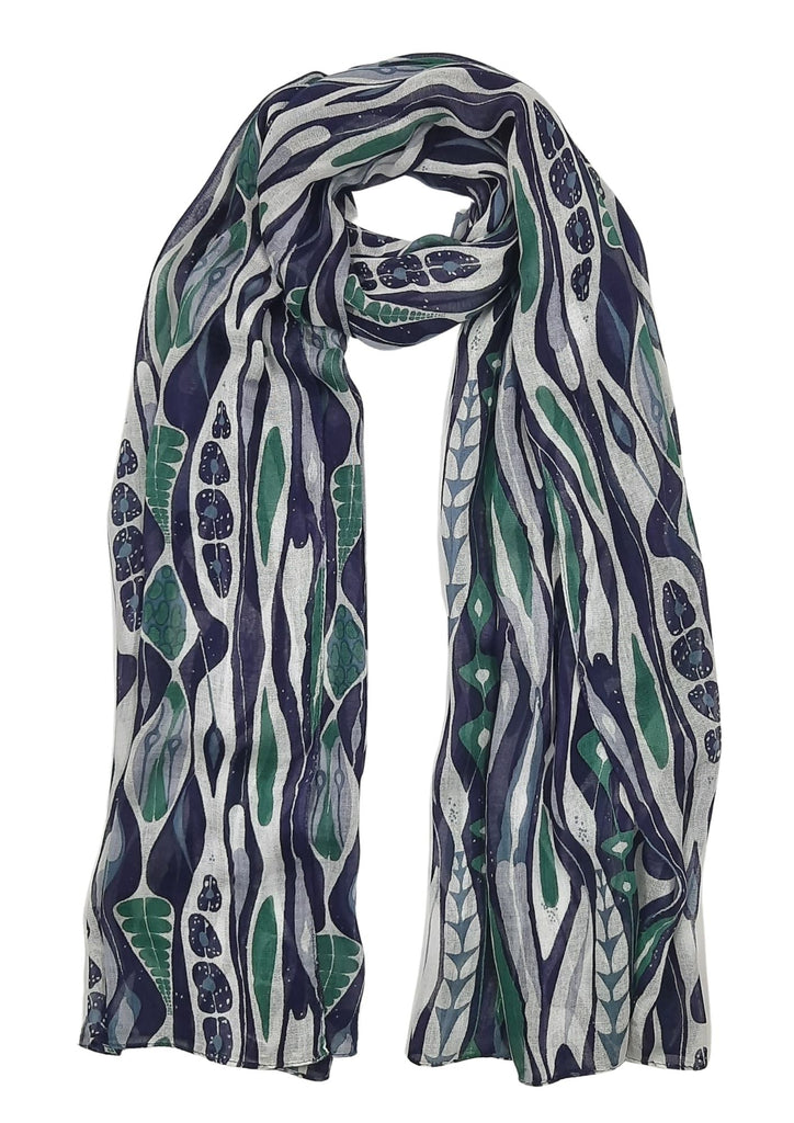 Irregular Stripes Print Scarf-Scarves-Vixen Collection, Day Spa and Women's Boutique Located in Seattle, Washington