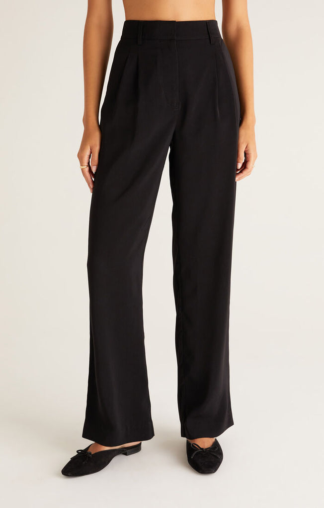 Lucy Twill Pant, Black-Pants-Vixen Collection, Day Spa and Women's Boutique Located in Seattle, Washington