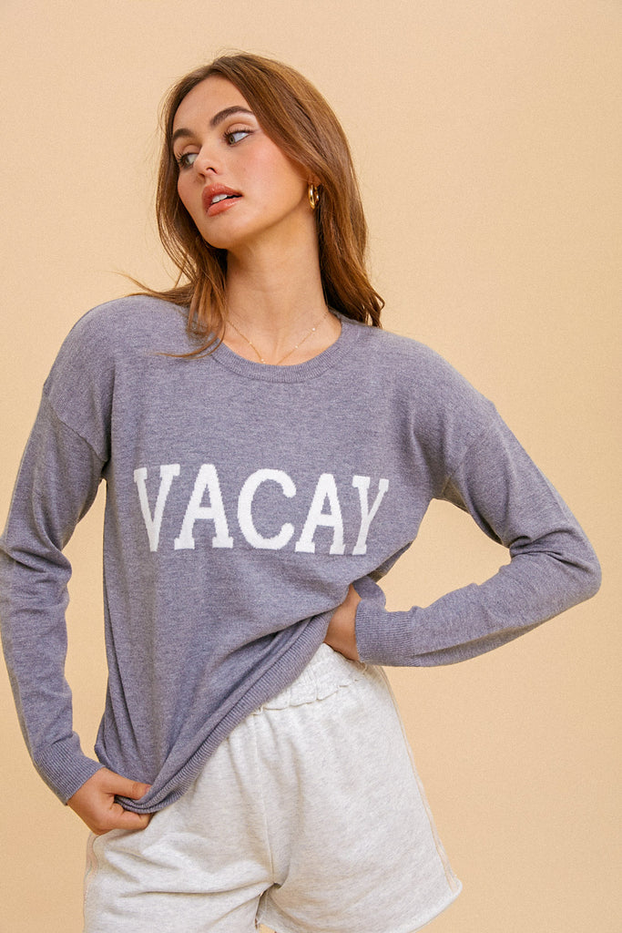 Vacay Vibes Sweater-Sweaters-Vixen Collection, Day Spa and Women's Boutique Located in Seattle, Washington