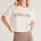 Vintage Gym Tee, Sandstone-Loungewear Tops-Vixen Collection, Day Spa and Women's Boutique Located in Seattle, Washington