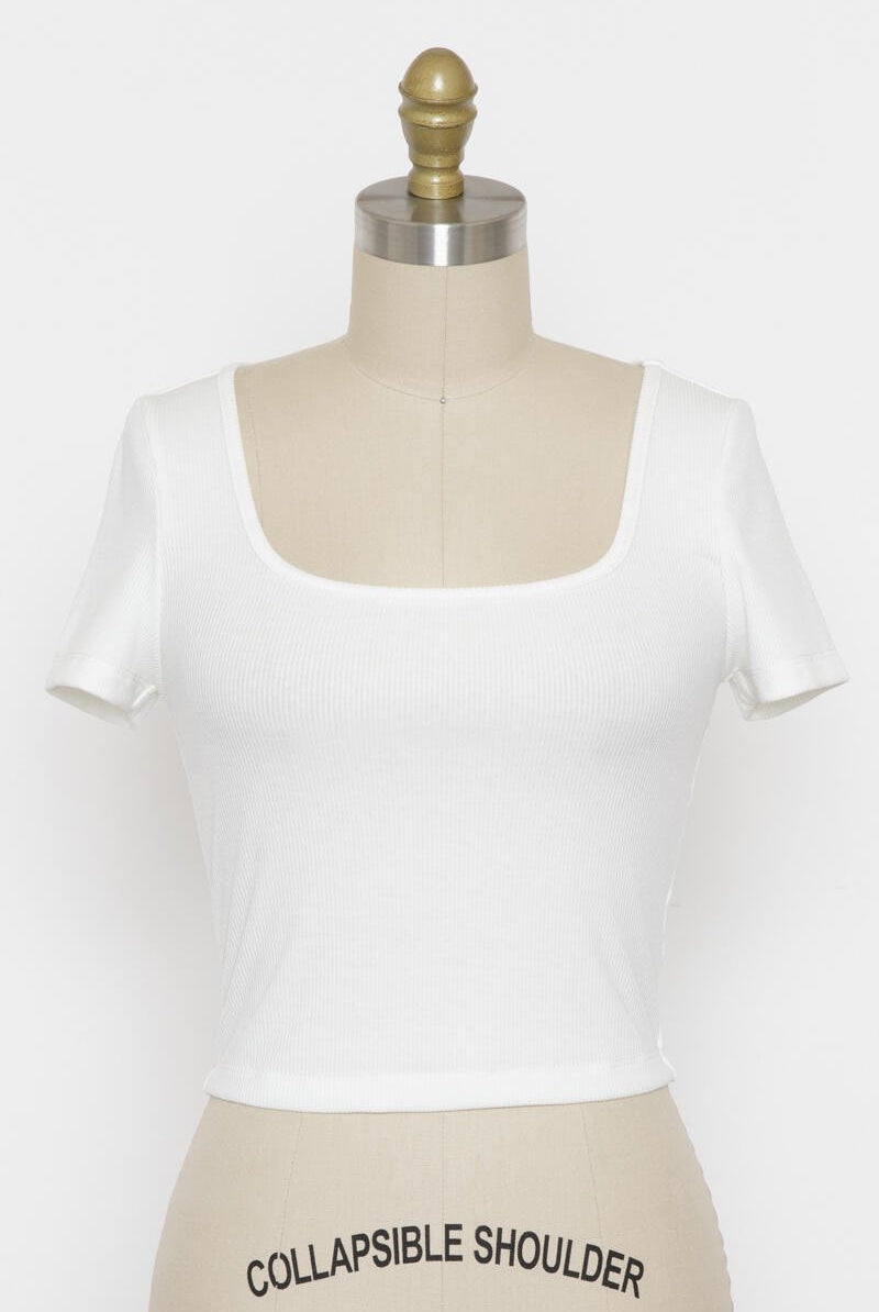 Princess Top, Ivory-Short Sleeves-Vixen Collection, Day Spa and Women's Boutique Located in Seattle, Washington