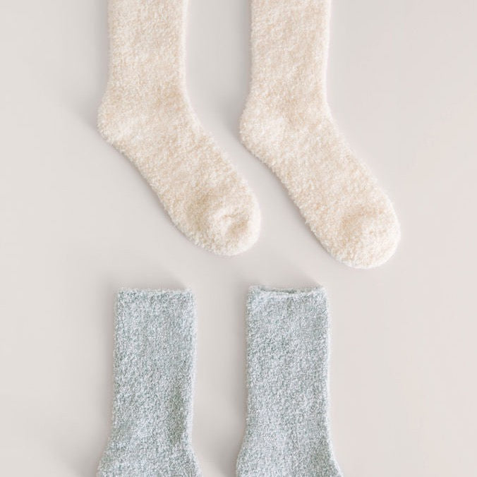 2 Pack Plush Socks-Socks-Vixen Collection, Day Spa and Women's Boutique Located in Seattle, Washington