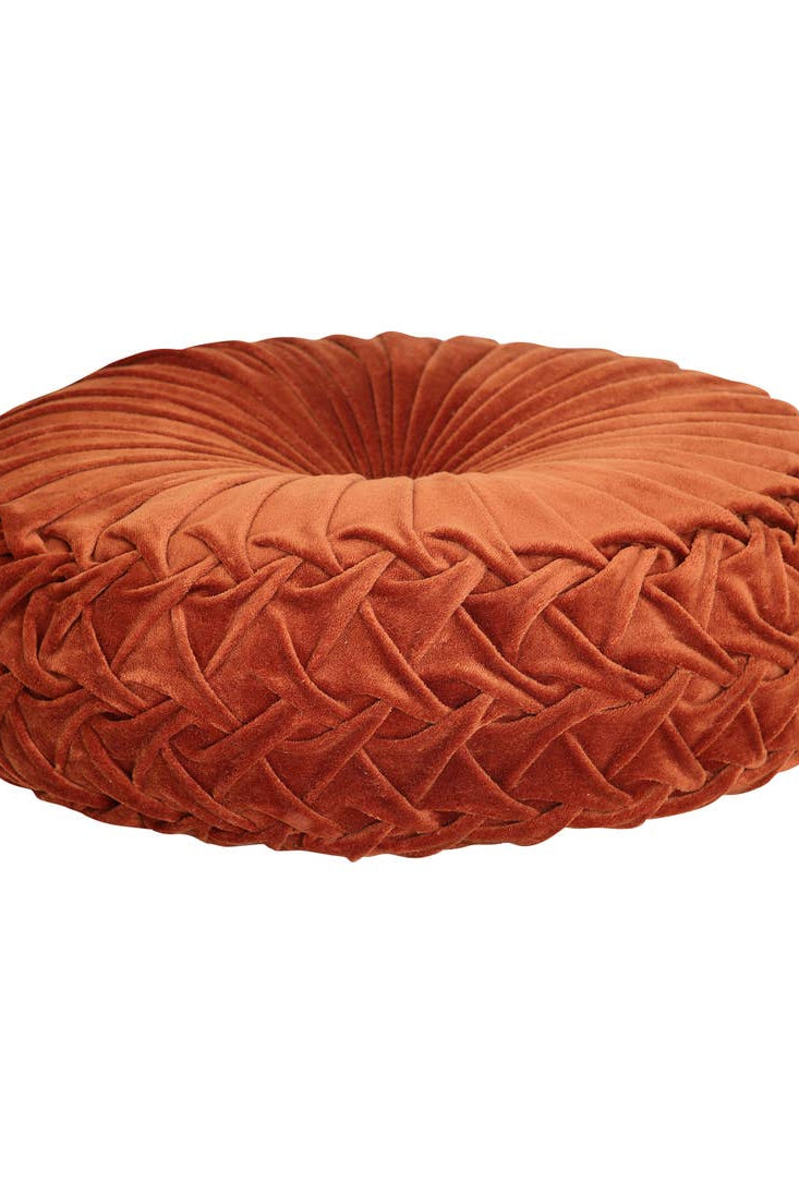 Velvet Round Handmade Pillow-Pillows-Vixen Collection, Day Spa and Women's Boutique Located in Seattle, Washington