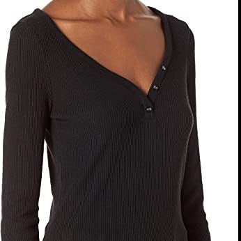 Textured Essential Top - Black-Loungewear Tops-Vixen Collection, Day Spa and Women's Boutique Located in Seattle, Washington