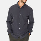 Liberty Button Up, Charcoal-Men's Tops-Vixen Collection, Day Spa and Women's Boutique Located in Seattle, Washington