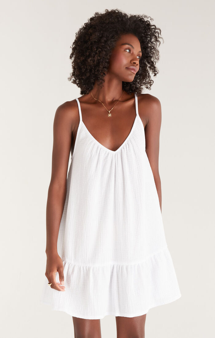 White Linen Dress Spaghetti Strap Dress Linen Strap Dress 