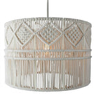 Macrame Pendant - Wide Drum-Lamps-Vixen Collection, Day Spa and Women's Boutique Located in Seattle, Washington