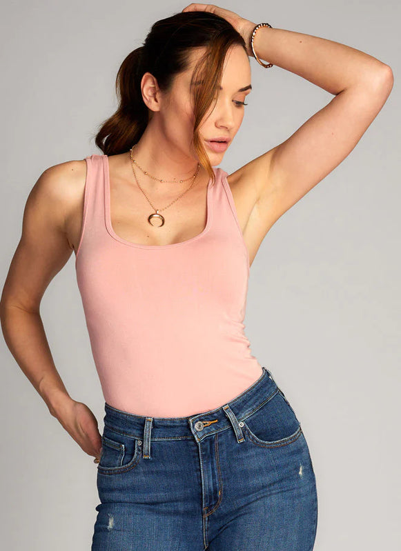 Bamboo Short Tank-Tank Tops-Vixen Collection, Day Spa and Women's Boutique Located in Seattle, Washington