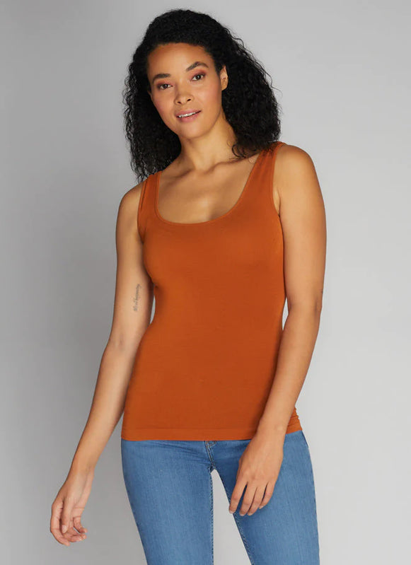 Bamboo Short Tank-Tank Tops-Vixen Collection, Day Spa and Women's Boutique Located in Seattle, Washington