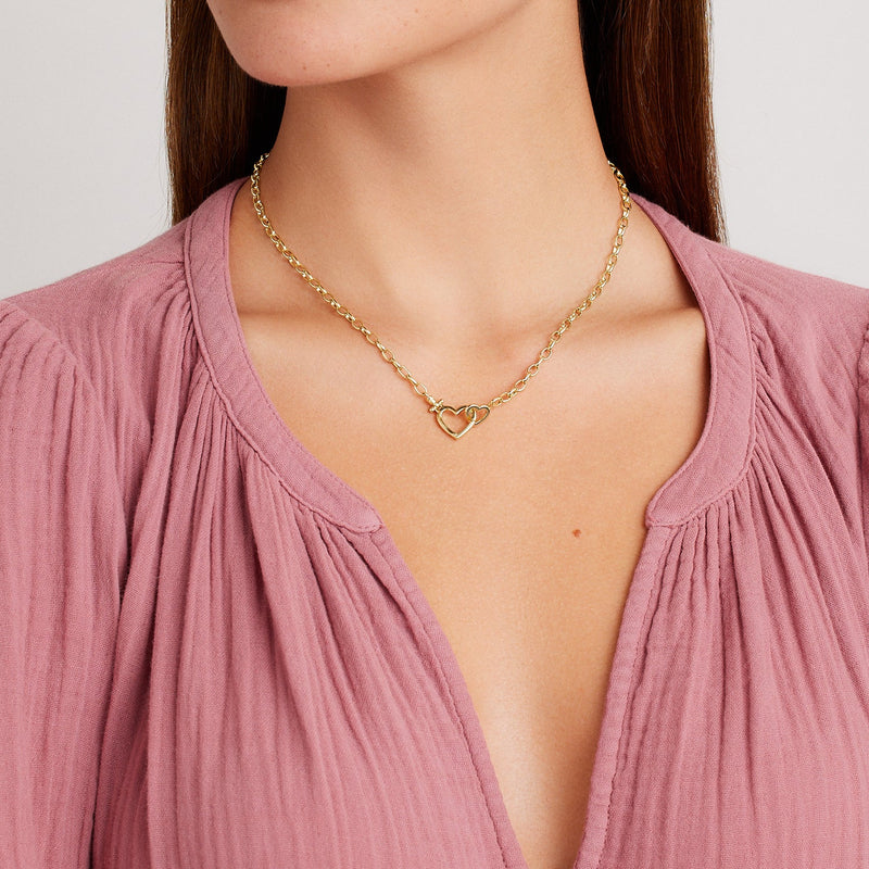 Parker Heart Necklace-Necklaces-Vixen Collection, Day Spa and Women's Boutique Located in Seattle, Washington