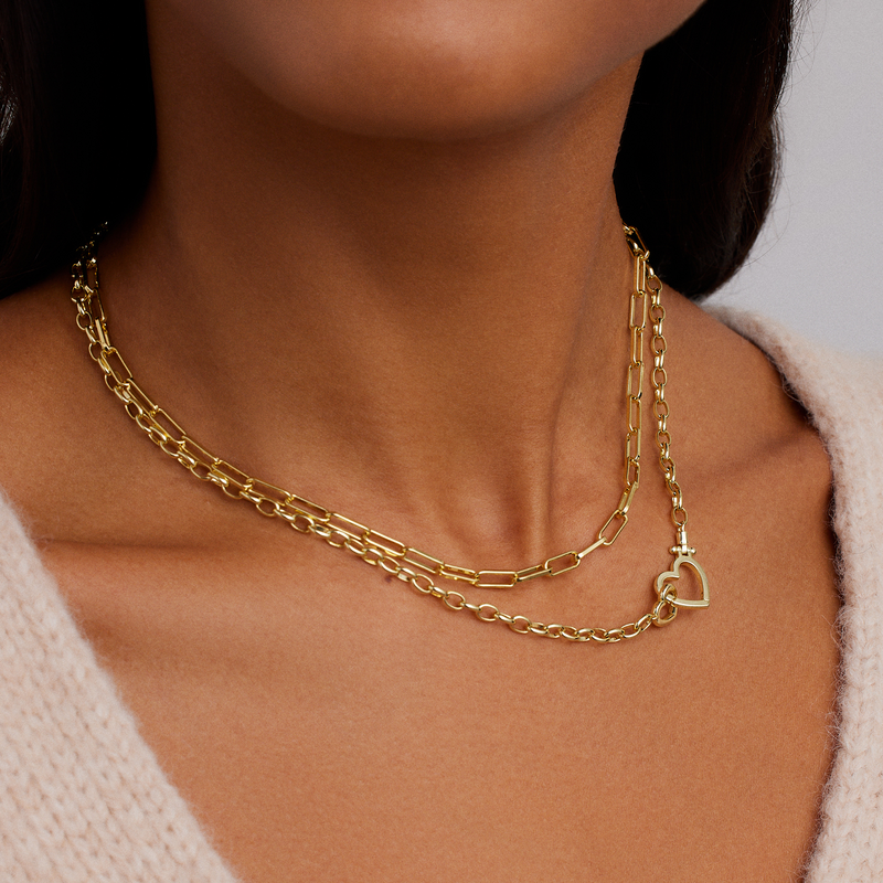 Parker Heart Necklace-Necklaces-Vixen Collection, Day Spa and Women's Boutique Located in Seattle, Washington