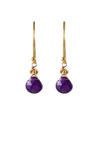 Tiny Gold Earrings, Amethyst-Earrings-Vixen Collection, Day Spa and Women's Boutique Located in Seattle, Washington