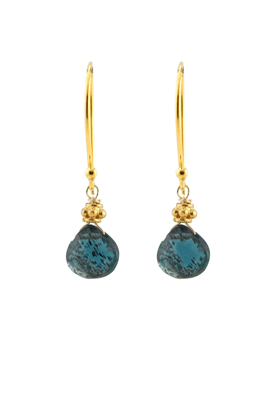 Tiny Gold Earrings, Indigo-Earrings-Vixen Collection, Day Spa and Women's Boutique Located in Seattle, Washington