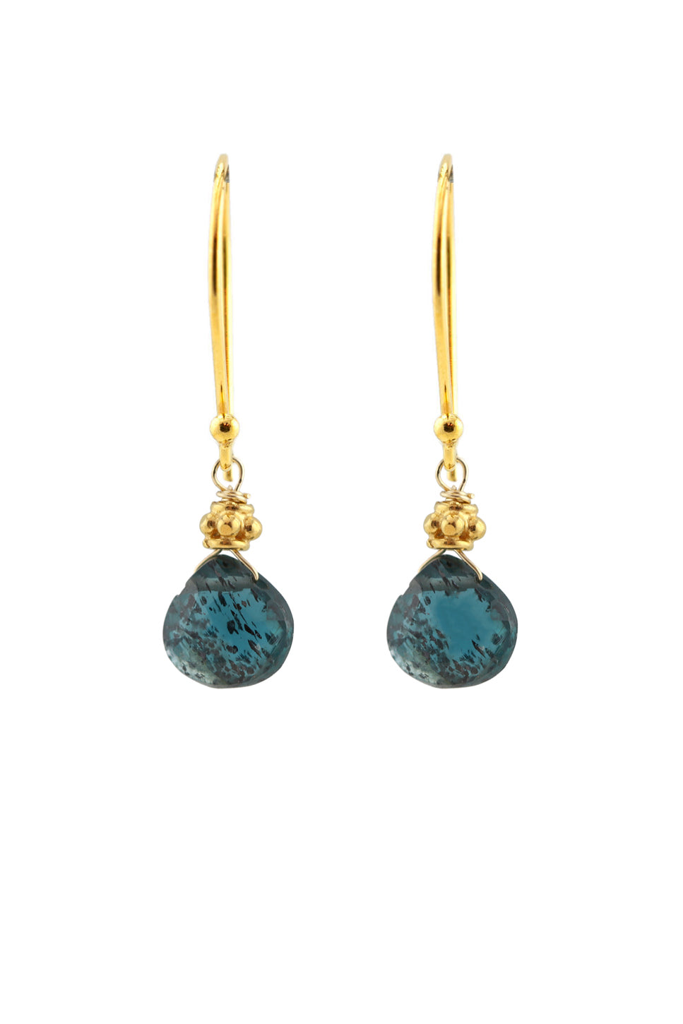 Tiny Gold Earrings, Indigo-Earrings-Vixen Collection, Day Spa and Women's Boutique Located in Seattle, Washington