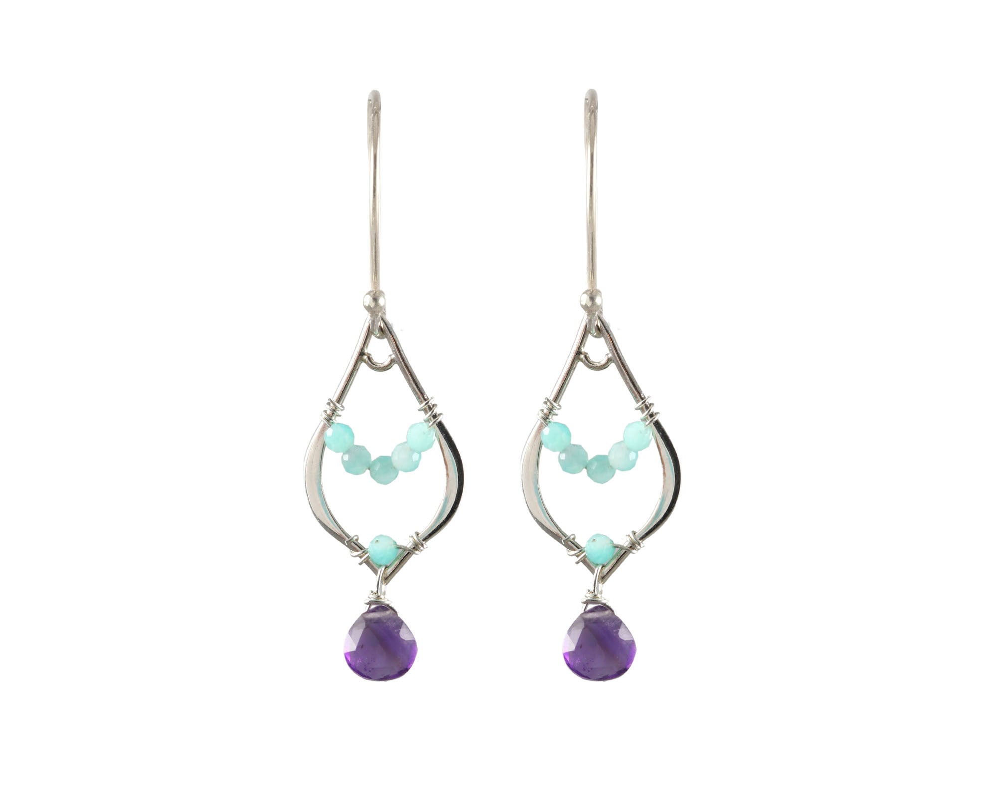 Alicia Van Fleteren Lucky Teardrop Earrings-Earrings-Vixen Collection, Day Spa and Women's Boutique Located in Seattle, Washington