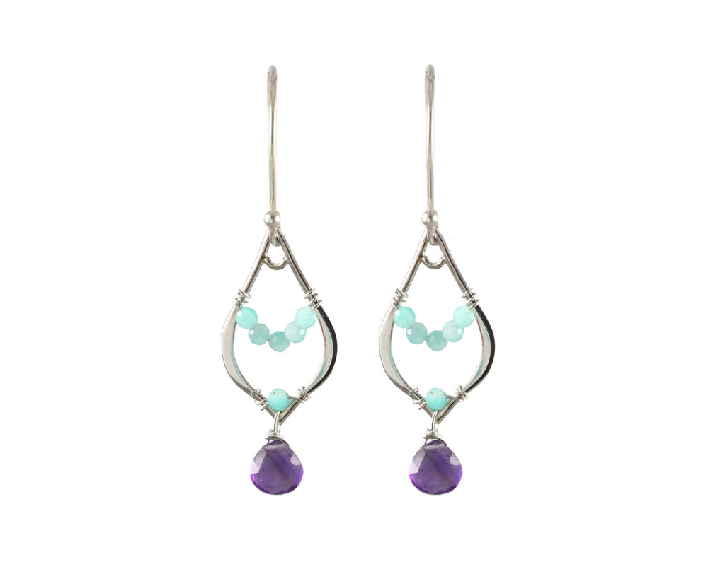 Lucky Teardrop Earrings-Earrings-Vixen Collection, Day Spa and Women's Boutique Located in Seattle, Washington