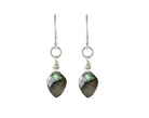 Kite Silver Rope Link Earrings, Labradorite-Earrings-Vixen Collection, Day Spa and Women's Boutique Located in Seattle, Washington