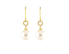 White Large Edison Pearl Earrings-Earrings-Vixen Collection, Day Spa and Women's Boutique Located in Seattle, Washington