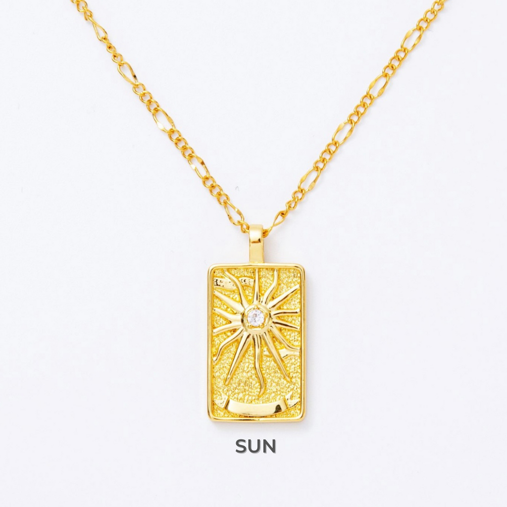 Mini Tarot Card Necklace-Necklaces-Vixen Collection, Day Spa and Women's Boutique Located in Seattle, Washington