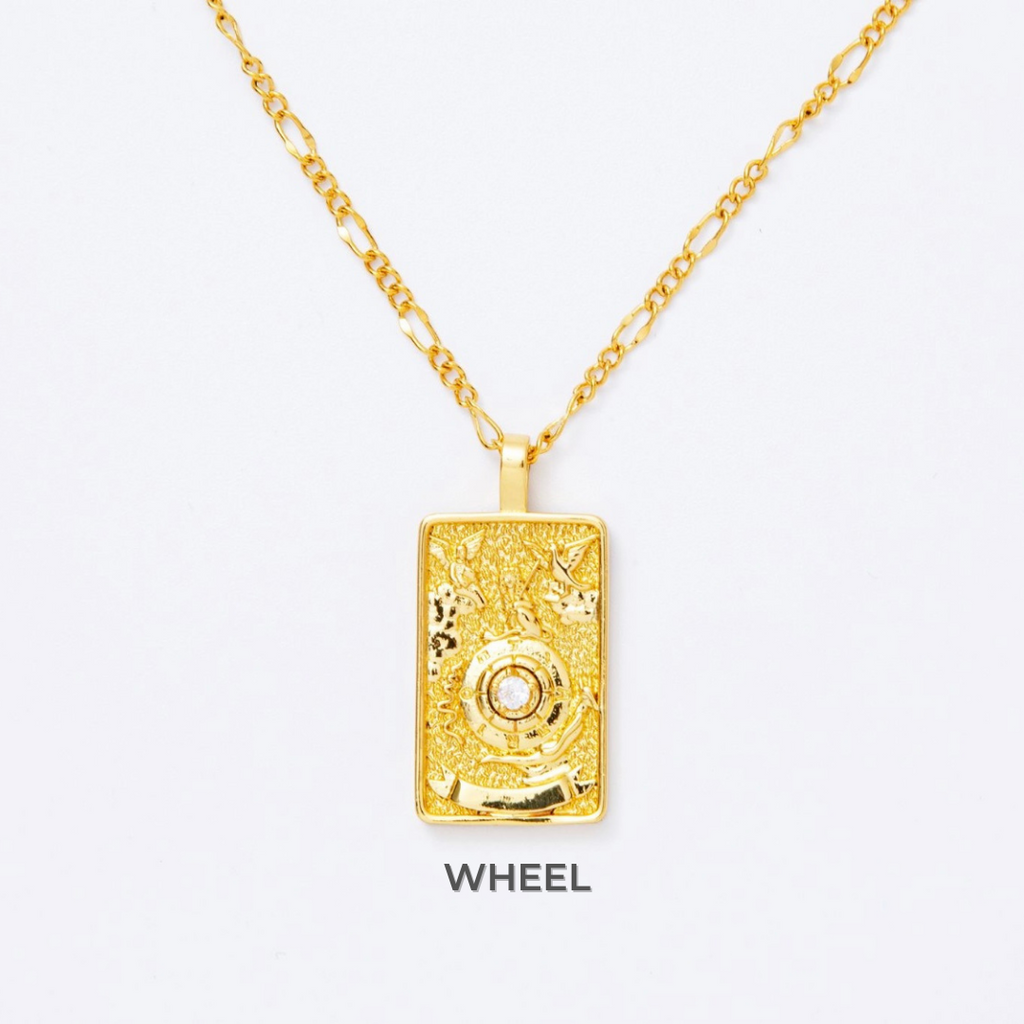 Mini Tarot Card Necklace-Necklaces-Vixen Collection, Day Spa and Women's Boutique Located in Seattle, Washington