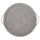 Paulownia + Leather Tray, Grey-Home Decor-Vixen Collection, Day Spa and Women's Boutique Located in Seattle, Washington