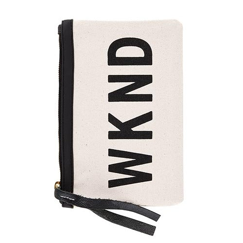 Canvas Zip Top Pouch-Bags + Wallets-Vixen Collection, Day Spa and Women's Boutique Located in Seattle, Washington