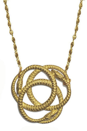 We Dream In Colour Snake Knot Necklace-Necklaces-Vixen Collection, Day Spa and Women's Boutique Located in Seattle, Washington