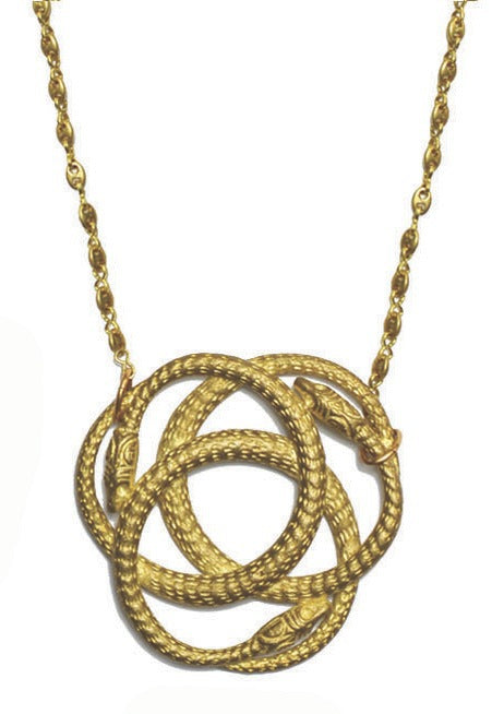 Snake Knot Necklace-Necklaces-Vixen Collection, Day Spa and Women's Boutique Located in Seattle, Washington