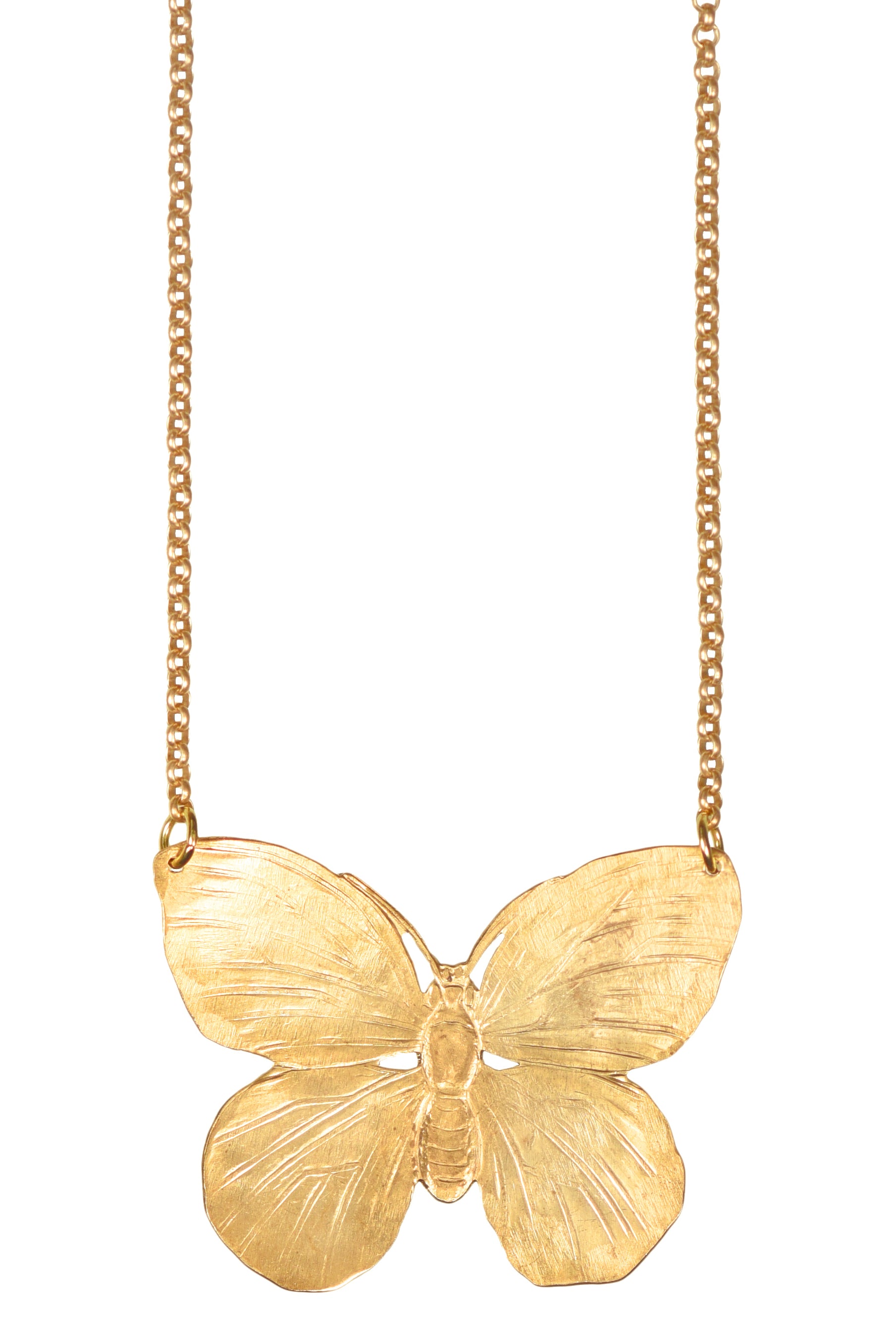 Gold Butterfly Necklace-Necklaces-Vixen Collection, Day Spa and Women's Boutique Located in Seattle, Washington