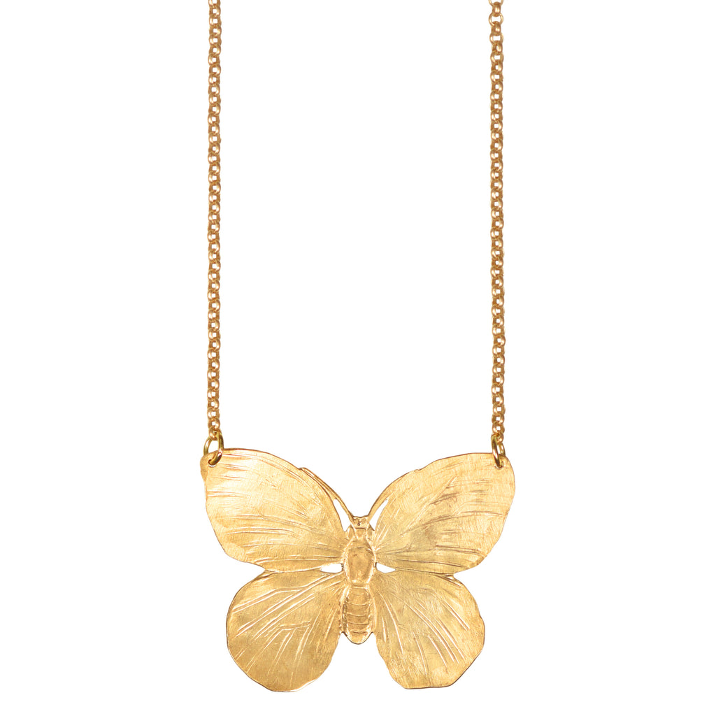 Gold Butterfly Necklace-Necklaces-Vixen Collection, Day Spa and Women's Boutique Located in Seattle, Washington