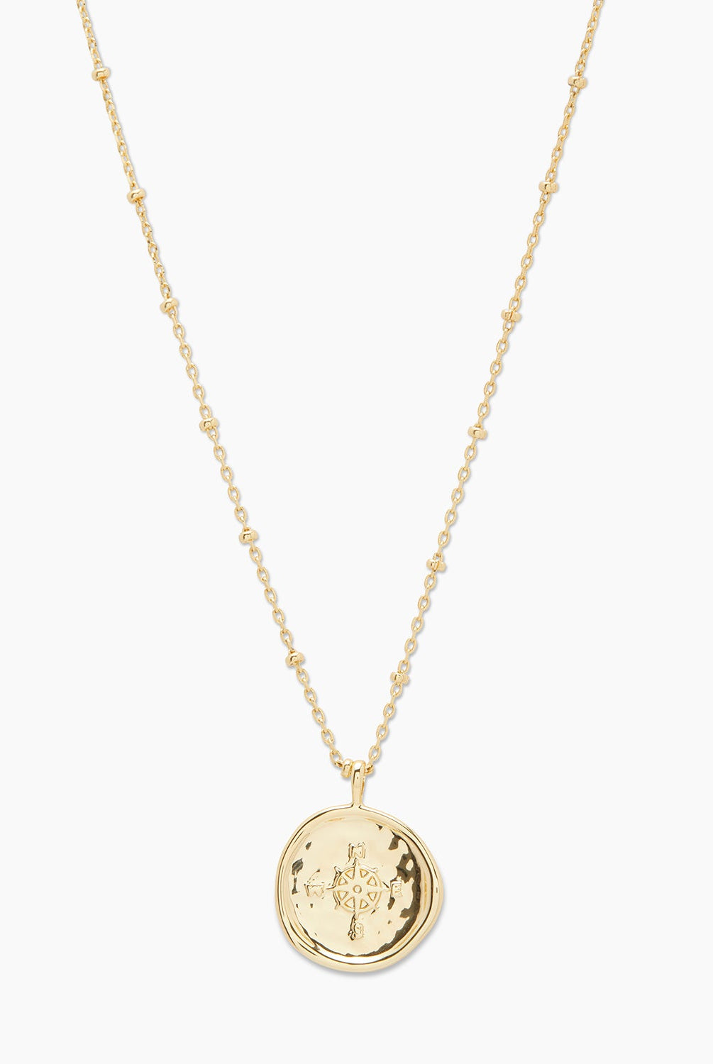 Compass Coin Necklace-Necklaces-Vixen Collection, Day Spa and Women's Boutique Located in Seattle, Washington
