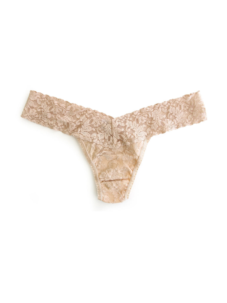 Signature Lace Low Rise Thong-Loungewear Bottoms-Vixen Collection, Day Spa and Women's Boutique Located in Seattle, Washington