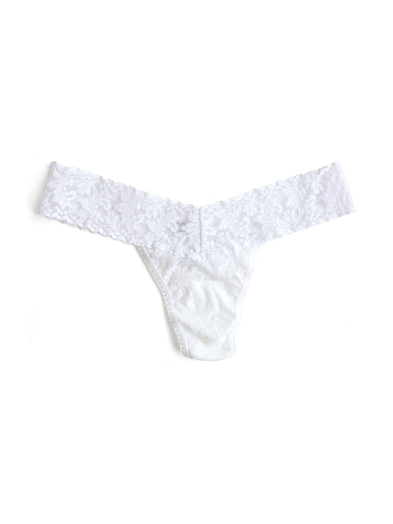 Signature Lace Low Rise Thong-Loungewear Bottoms-Vixen Collection, Day Spa and Women's Boutique Located in Seattle, Washington