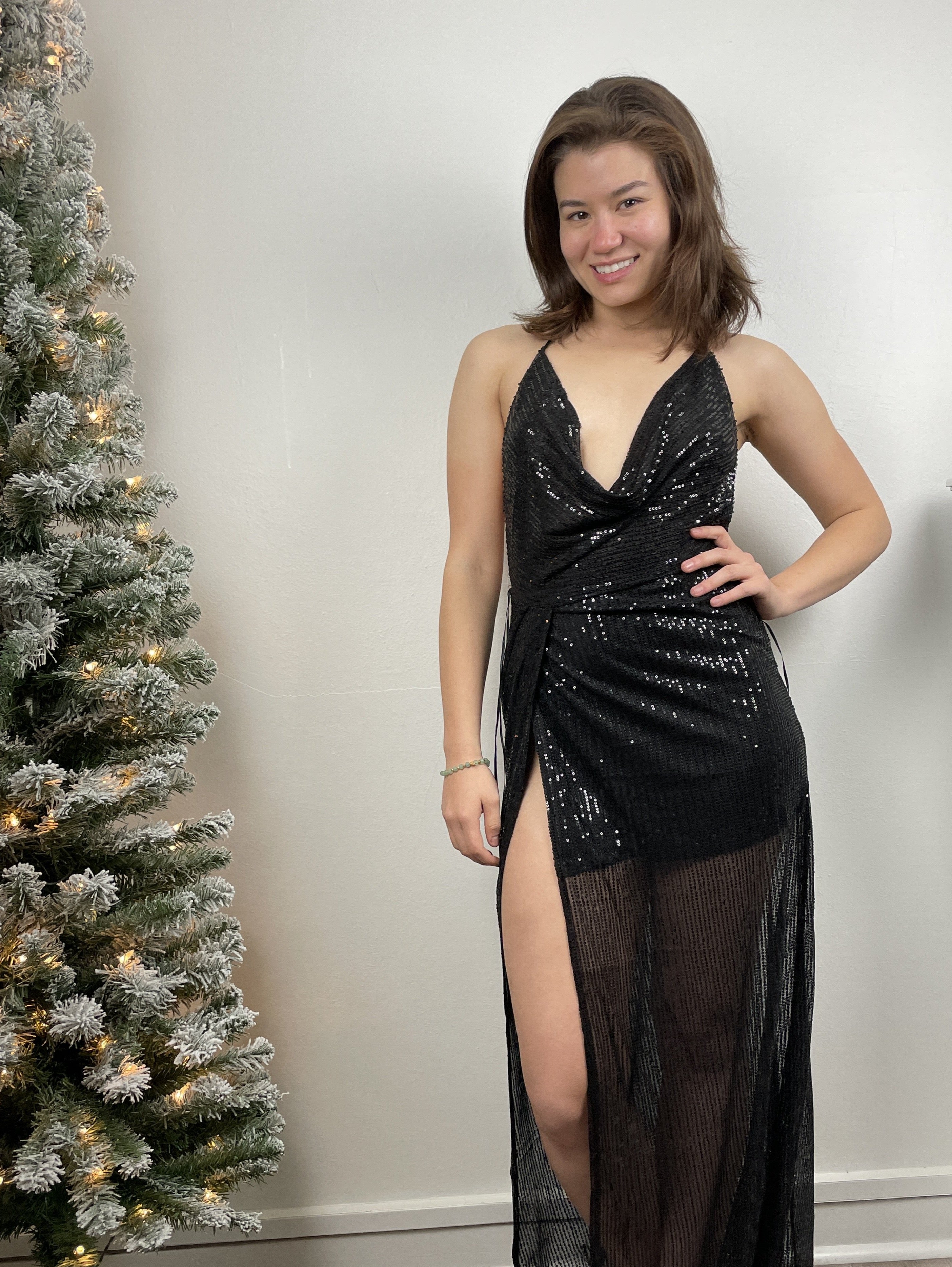 Champagne Nights Dress-Dresses-Vixen Collection, Day Spa and Women's Boutique Located in Seattle, Washington