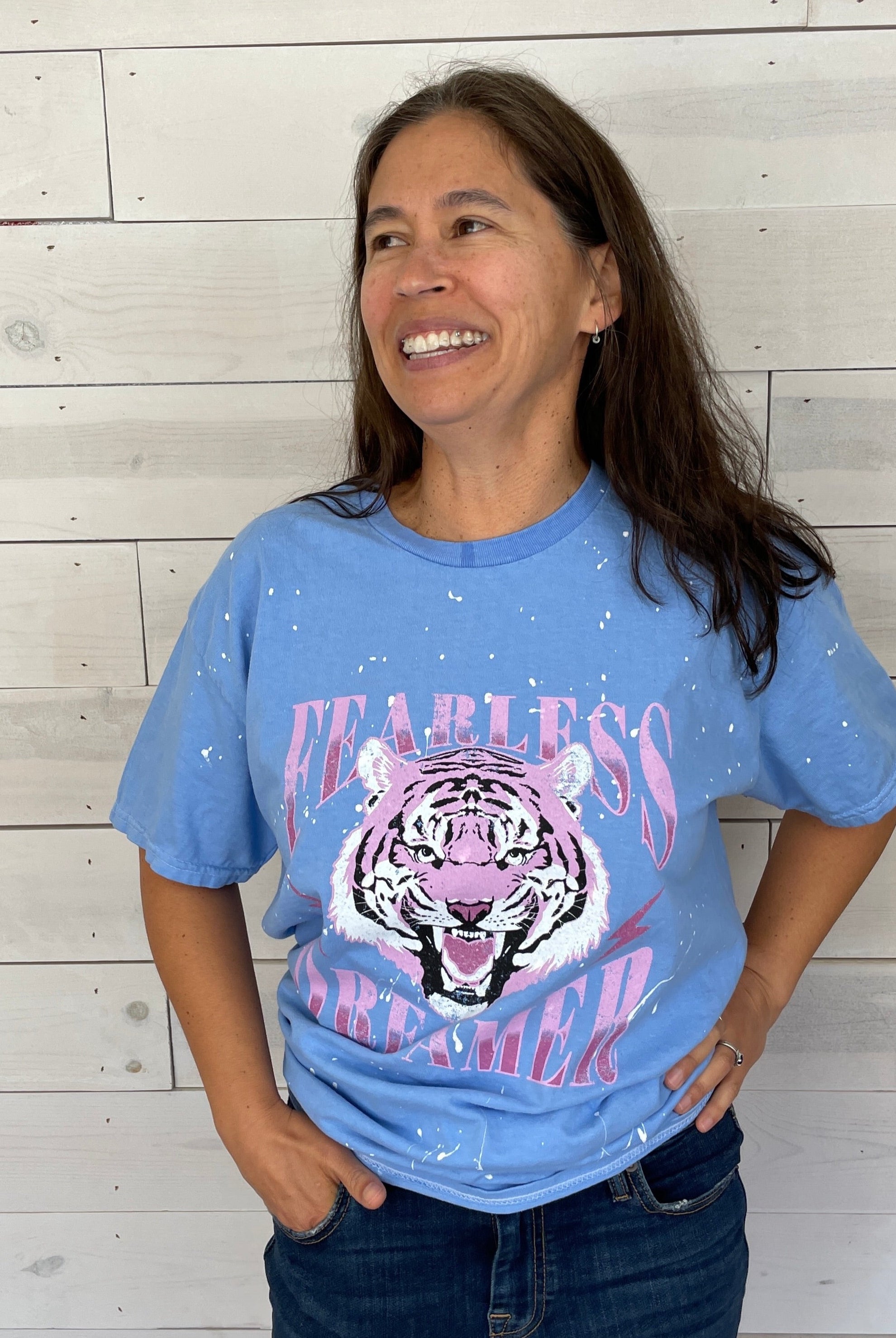 Fearless Dreamer Tee-Short Sleeves-Vixen Collection, Day Spa and Women's Boutique Located in Seattle, Washington