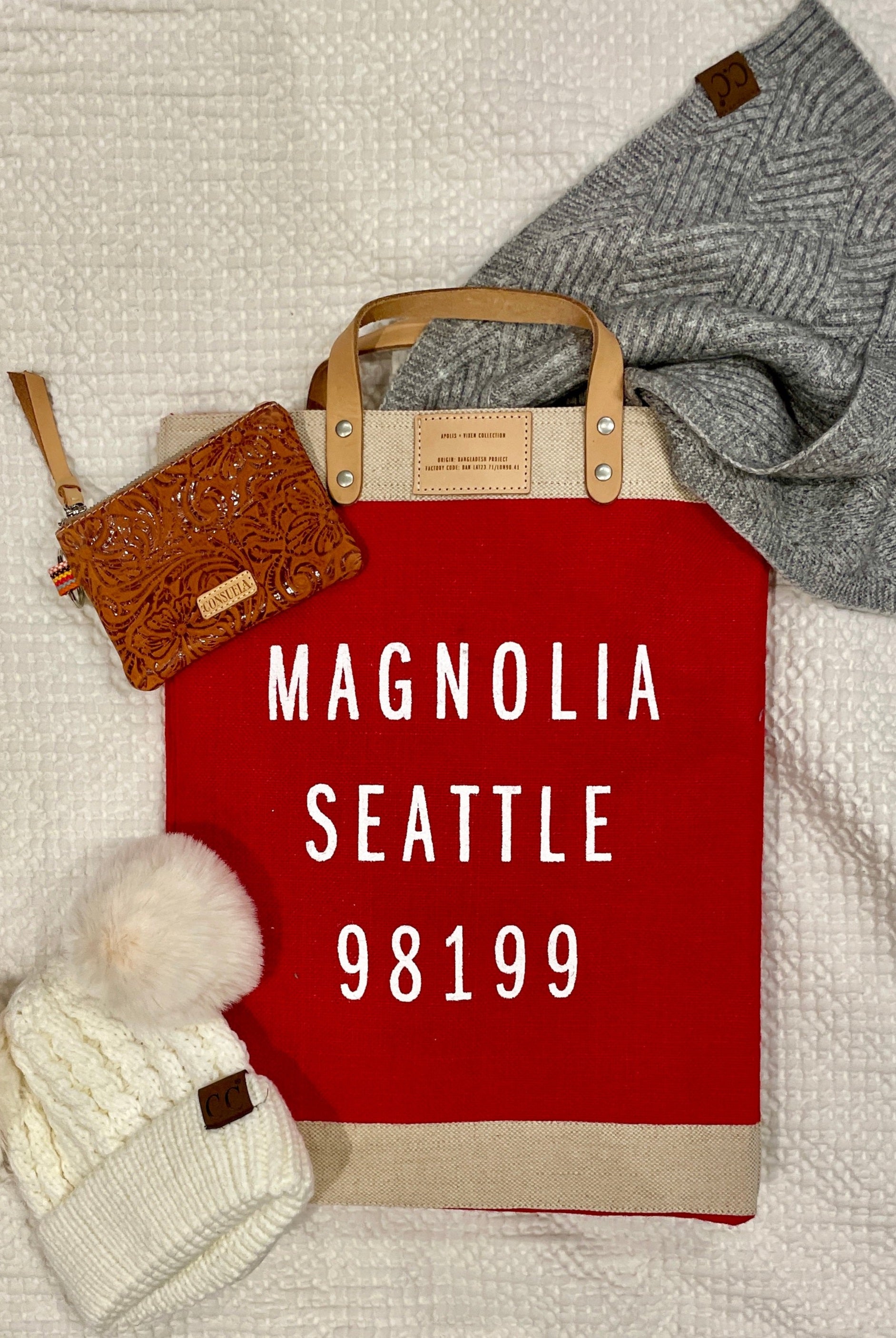 Magnolia Market Tote-Bags + Wallets-Vixen Collection, Day Spa and Women's Boutique Located in Seattle, Washington