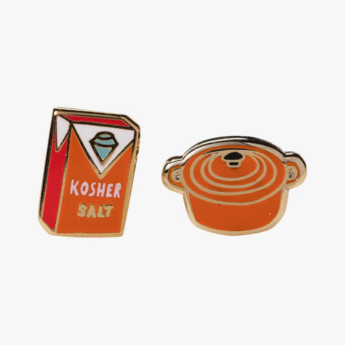 Dutch Oven & Kosher Salt Earrings-Earrings-Vixen Collection, Day Spa and Women's Boutique Located in Seattle, Washington
