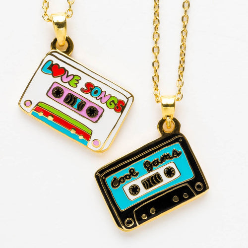 Cool Jams/Love Songs 2-Sided Pendant-Necklaces-Vixen Collection, Day Spa and Women's Boutique Located in Seattle, Washington