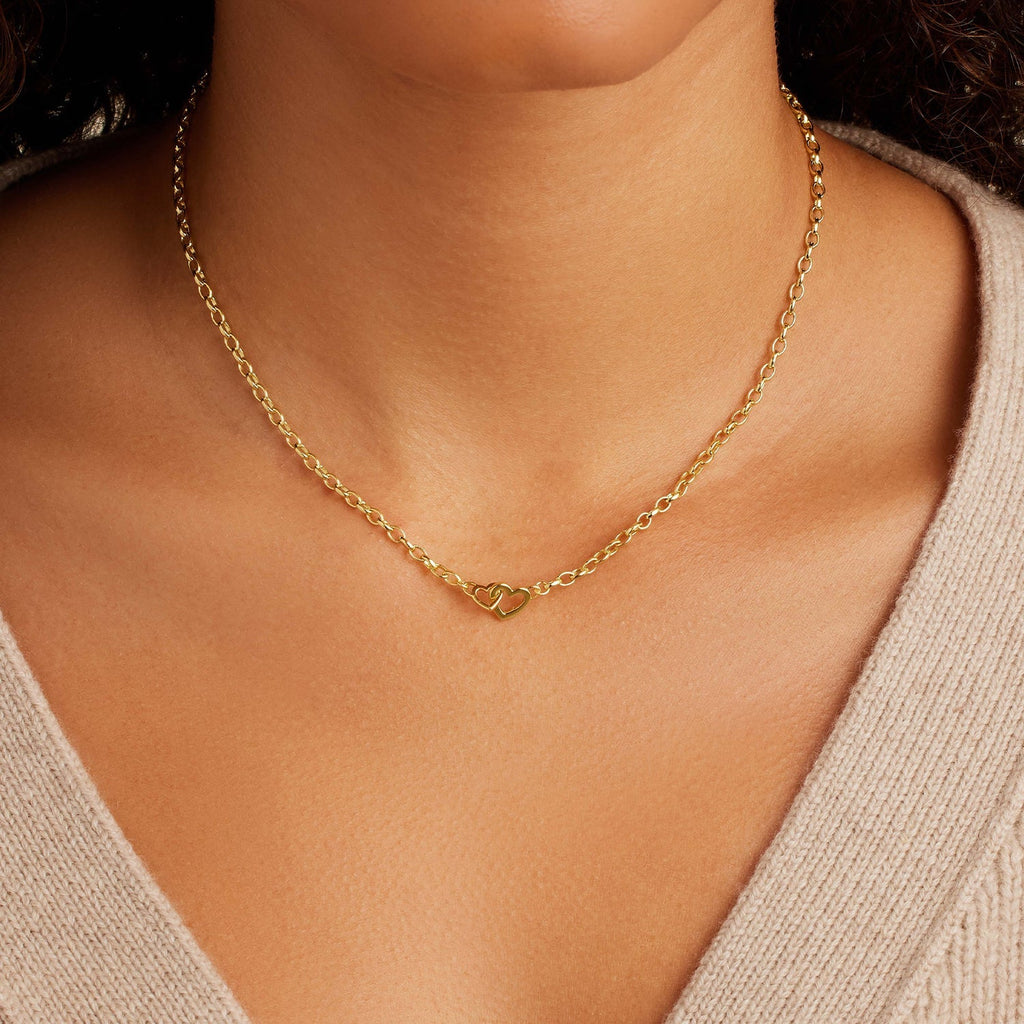 Parker Heart Mini Necklace-Necklaces-Vixen Collection, Day Spa and Women's Boutique Located in Seattle, Washington