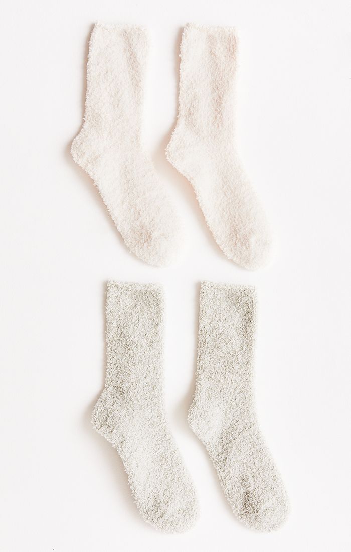 2 Pack Plush Socks-Socks-Vixen Collection, Day Spa and Women's Boutique Located in Seattle, Washington