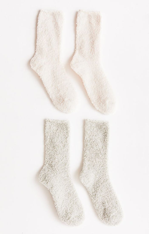 2 Pack Plush Socks-Socks-Vixen Collection, Day Spa and Women's Boutique Located in Seattle, Washington