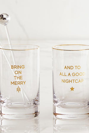 Holiday Rocks Glass-Drinkware-Vixen Collection, Day Spa and Women's Boutique Located in Seattle, Washington