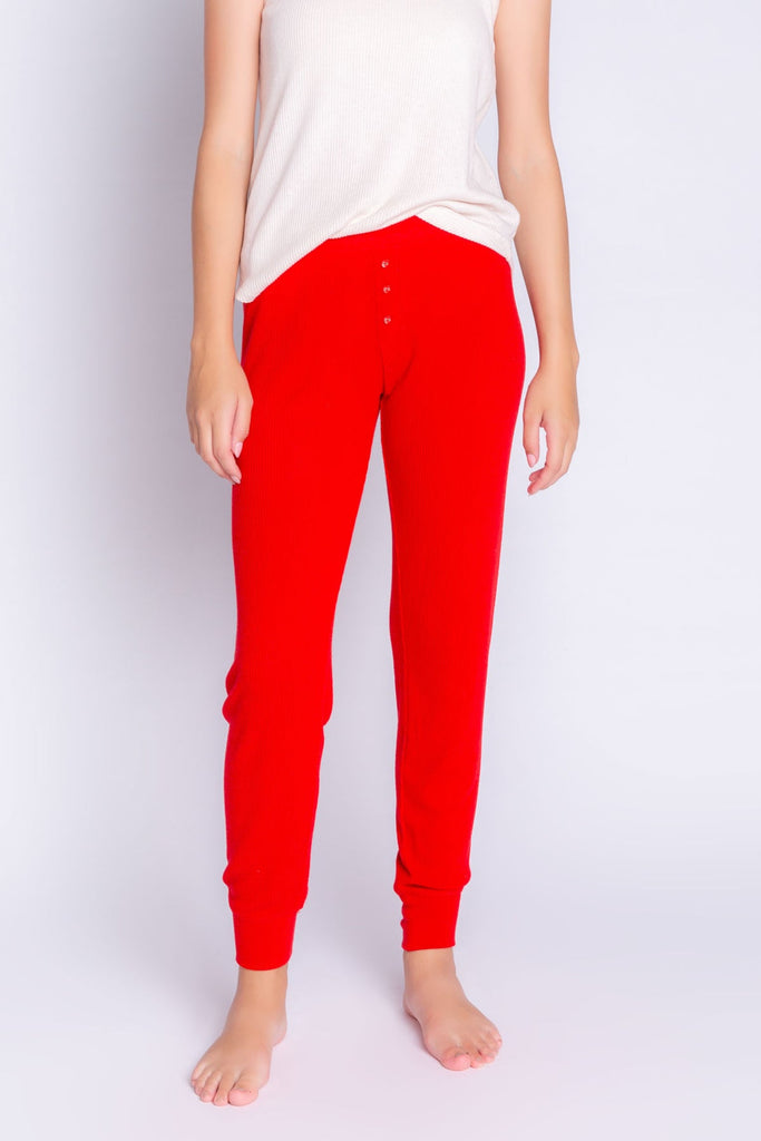 Essential Bottoms, Red-Loungewear Bottoms-Vixen Collection, Day Spa and Women's Boutique Located in Seattle, Washington