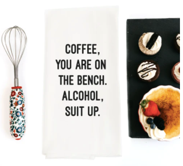 Coffee You're On The Bench...-Tea Towels-Vixen Collection, Day Spa and Women's Boutique Located in Seattle, Washington