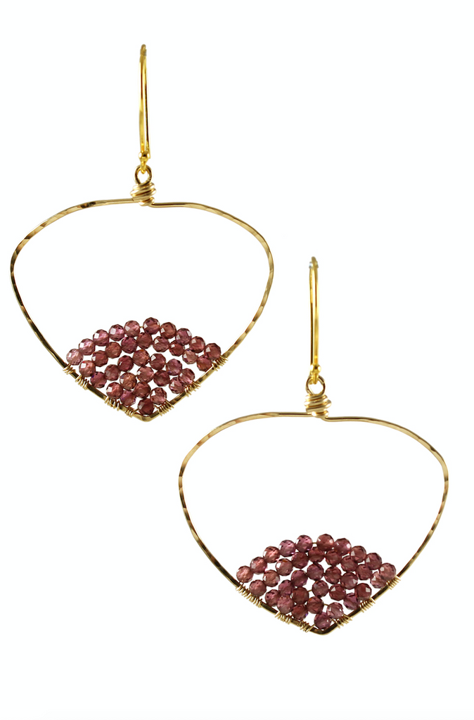 Lotus Hoops-Earrings-Vixen Collection, Day Spa and Women's Boutique Located in Seattle, Washington