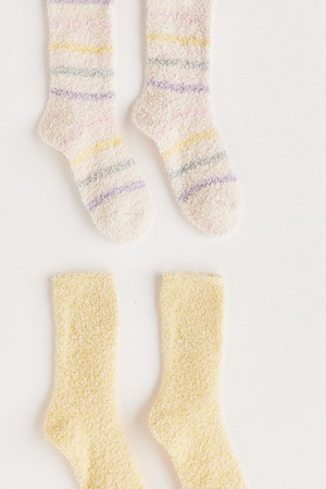 2 Pack Plush Socks-Socks-Vixen Collection, Day Spa and Women's Boutique Located in Seattle, Washington