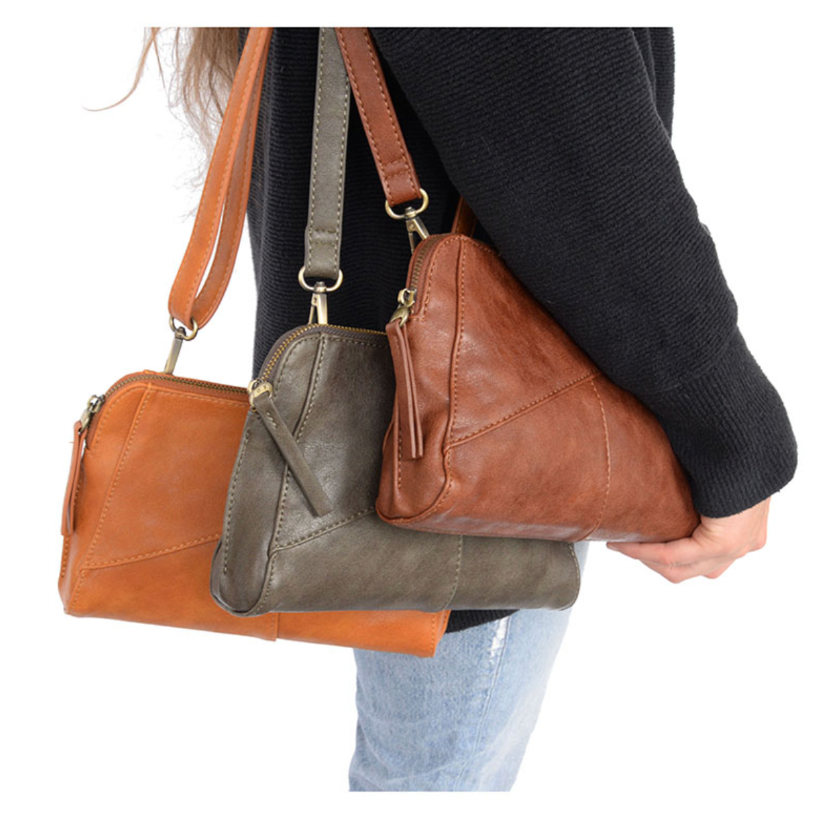 Vixen Faves Gigi Woven Strap Bag-Bags + Wallets-Vixen Collection, Day Spa and Women's Boutique Located in Seattle, Washington